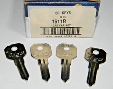 Lot of 4  - ILCO 1611R KEY BLANKS Gas Cap   Box 48