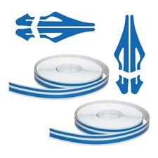 2 Rolls 32Ft Car Vinyl Pinstriping Tape Stripe Decal, DIY Car Body Side Strip...