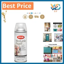 Non-Yellowing Clear Matte Fixatif Spray, 11 Oz - Perfect for Artists’ Needs