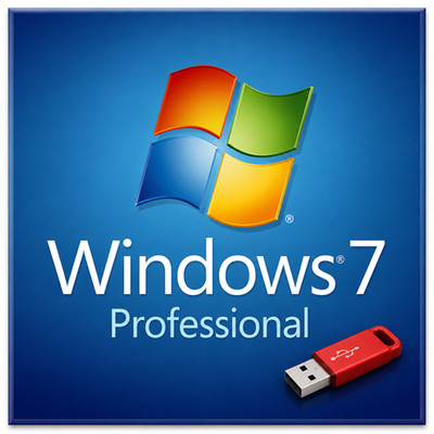Microsoft Windows 7 Pro 64-Bit on USB Drive with Key FAST FREE SHIPPING