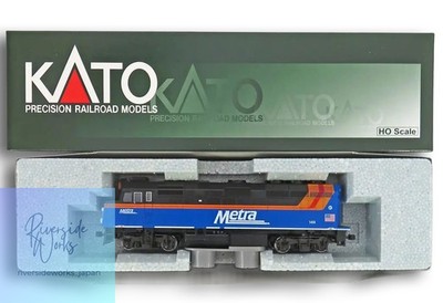 New Model Train HO Gauge 1/87 EMD F40PH Chicago Metra #149 37-6575
