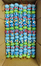 5 Strands Beautiful Lampwork Glass Beads, Fancy Beads for bracelets and jewelry.