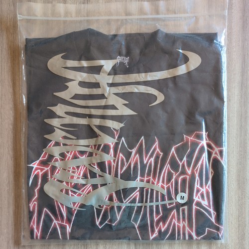 Revenge Storm Blue Lightning Anarchy T-Shirt Black Red Men's Medium Hype