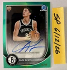Egor Demin RC Auto #BCA-ED 26/99 Green Refractor Topps Bowman Chrome 2025