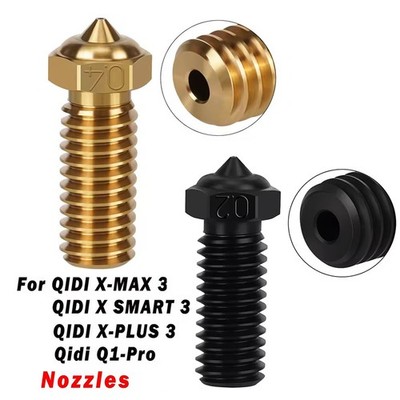 Hardened Steel / Brass Nozzle For QIDI Tech X-Plus 3, X-Max 3, X SMART 3 Hotend