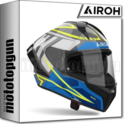 AIROH MOTORCYCLE FULL HELMET MXR18 MATRYX RIDER BLUE GLOSS SIZE XS