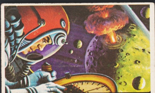 1962 Topps Mars Attacks #47 Earth Bombs Mars — TAG (grade unconfirmed)