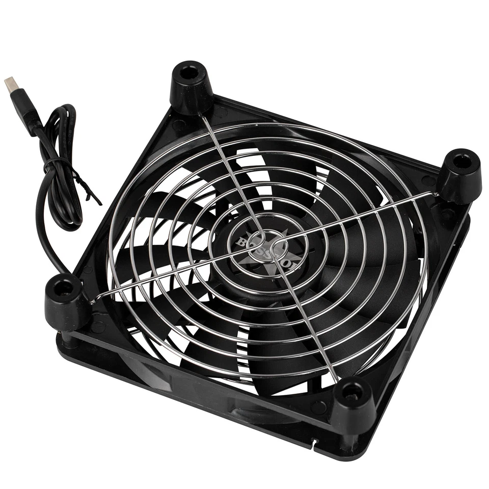 USB Fan 14cm Air Cooler Stand 1100RPM for TV Box AV Amplifier Modem Mini ITX PC - Image 2 of 4