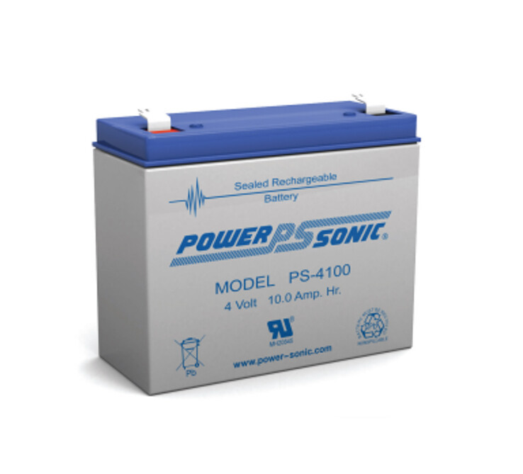 Power-Sonic PS-4100 Battery - 4V 10AH SLA AGM | eBay