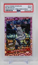 2020 Bo Bichette Donruss Highlights Pink Fireworks Parallel #H-12 PSA 9 RC
