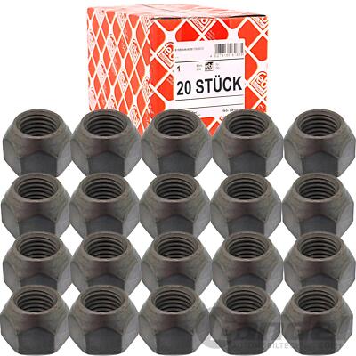 20x FEBI RADMUTTER KEGELBUND STAHLFELGEN für FORD B/C-MAX FIESTA 6 7 FOCUS 3 4
