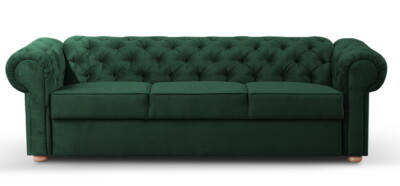 FERRO 3er Sofa Couch Loungesofa Chesterfield Schlaffunktion