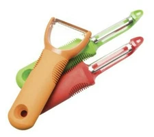3-Piece Peeler Set, Julienne, Swivel, Serrated Blade For All Fruits & Vegetables