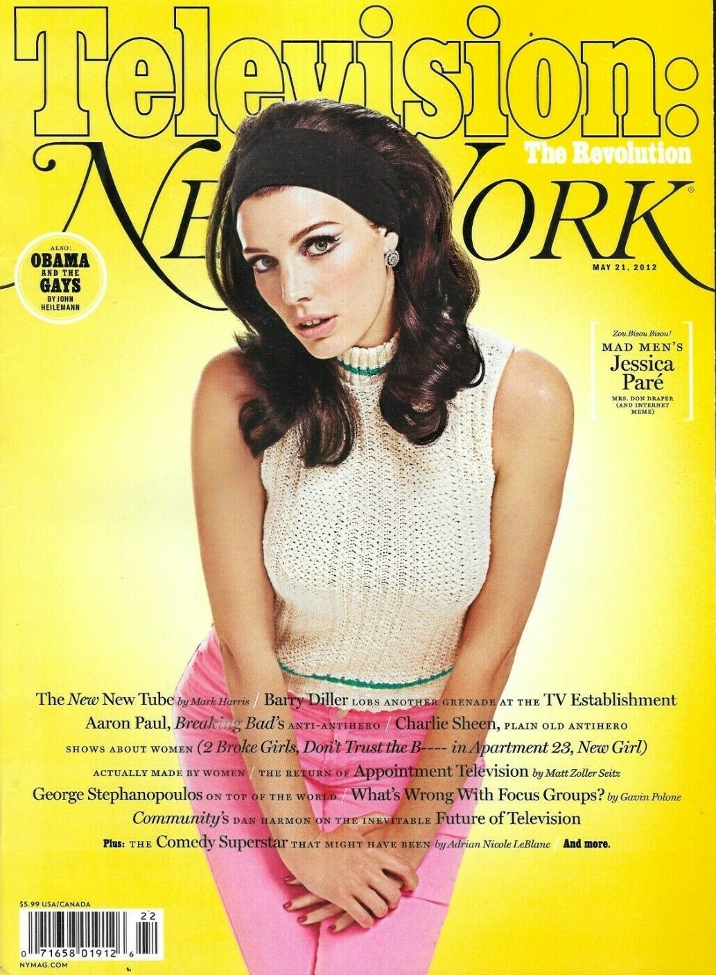 New York Magazine Jessica Pare Television Revolution Barry Diller Patrice O'Neal