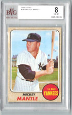 1968 Topps #280 Mickey Mantle BVG 8 Nr Mt Mint HOF Centered