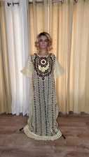 African Kaftan Lace Dress for Women L/XL, Different Colors.