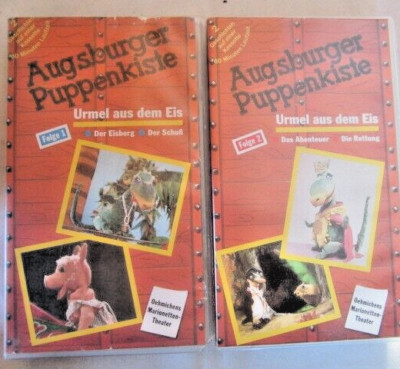 Augsburger Puppenkiste Urmel aus dem Eis Folge 1 & 2 VHS