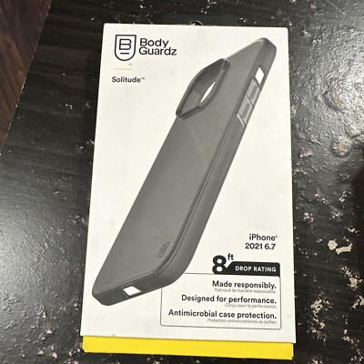 BodyGuardz Solitude Phone Case for iPhone 13 Pro Max - Smoke
