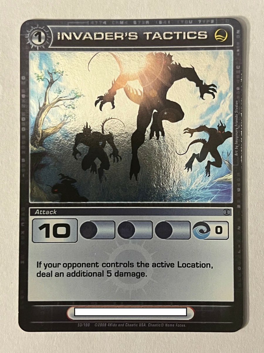 Chaotic 53/100 Invader's Tactics Holo Foil Rare Attack Card | eBay