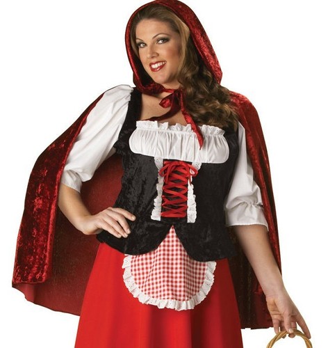 Little Red Riding Hood Adult Halloween Costume NEW incharacter big bad wolf - Picture 6 of 7