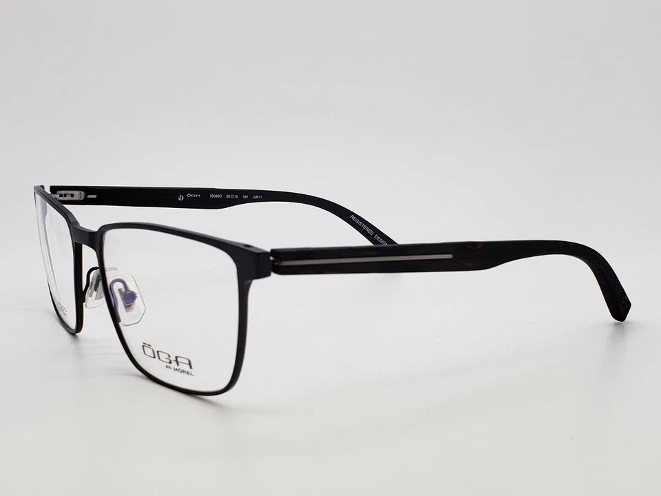 OGA 10045O GM11 MOREL FRANCIA GAFAS MADERA NATURAL 56-18-140 NUEVAS con ESTUCHE! Foto 3 de 4