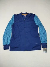 Dickies Warm Up Jacket Women's Small Blue Dynamix Medical ER Trauma Nurse Doctor
