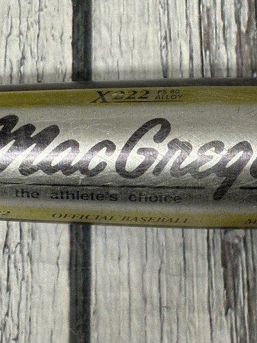 Vintage MacGregor Bat X222 33" / 29oz / 2 5/8" Barrel MCBX222 Made In USA - Picture 7 of 8