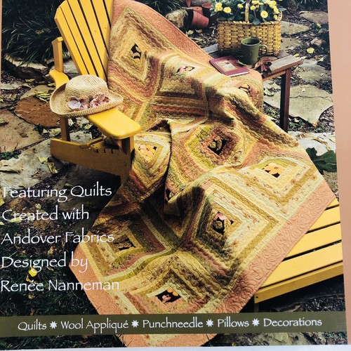 Need'l Love Patterns Daylily Days Quilt Wool Appliqué Punchneedle Booklet Needle - Picture 2 of 11
