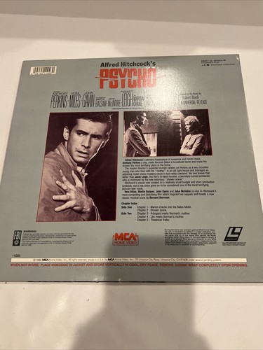 Alfred Hitchcock’s Psycho Vtg Laserdisc Anthony Perkins Janet Leigh Vera Miles - Bild 5 von 10