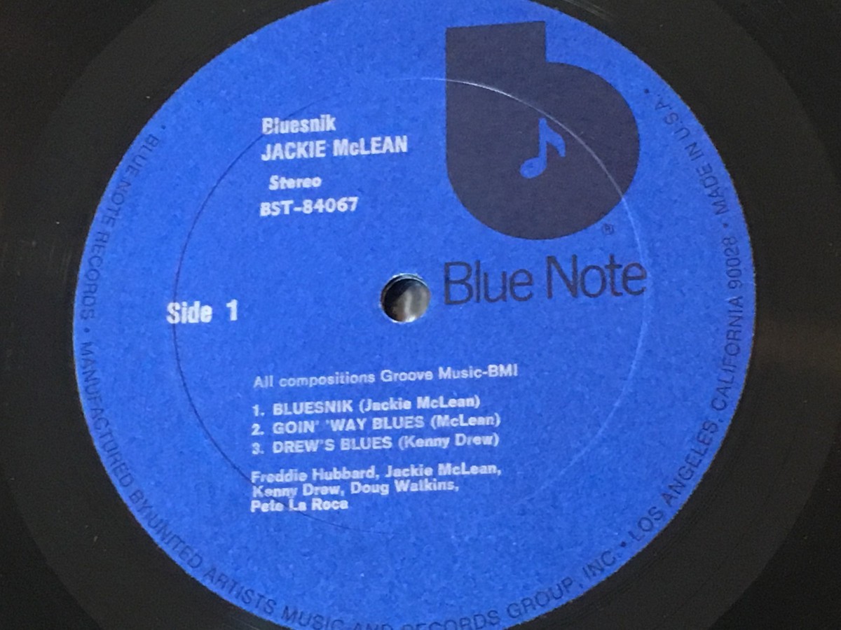 JACKIE McLEAN - Bluesnik ~ BLUE NOTE 84067 {RVG STEREO in