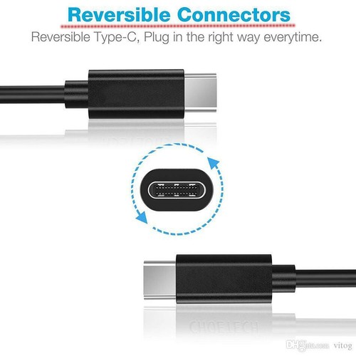 Genuine USB-C Male to Male Data Sync Charger Cable For Huawei MediaPad M5 10 AU - Picture 2 of 4