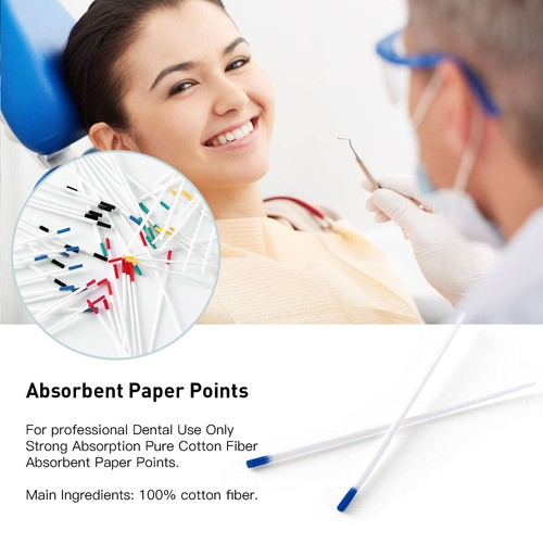 Papel Absorbente Dental Endo Puntas 15-40# 45-80# Taper 0.02 Endodoncia Uso - Picture 4 of 21