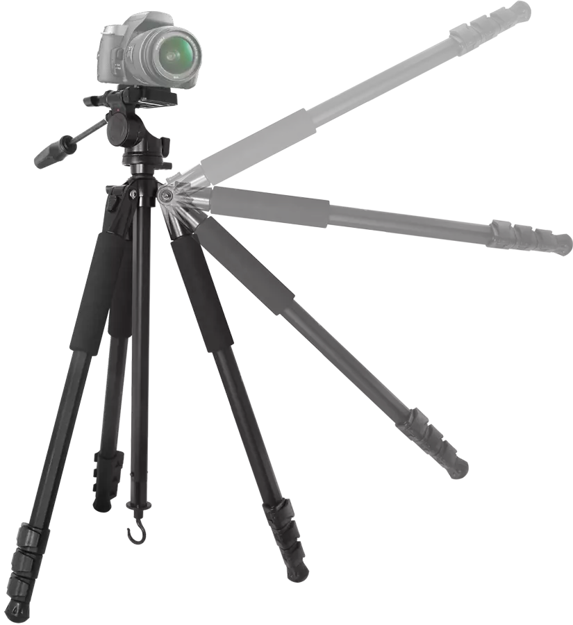 80" PRO TITANIUM ALLOY TRIPOD W ANGLED LEGS FOR NIKON D7200 D5000 D5100 D5600 - Image 2 of 4