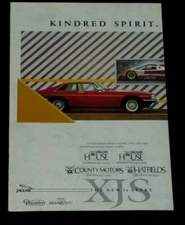JAGUAR XJ-S & LISTER XJ-S DOUBLE SIDED ADVERTISEMENT 1990