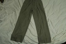 Vintage Polo Ralph Lauren Wool Herringbone Cuffed Trousers Dress Pants 33x31