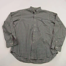 Polo Ralph Lauren Shirt Mens 16.5 Long Sleeve Button Up Casual Plaid