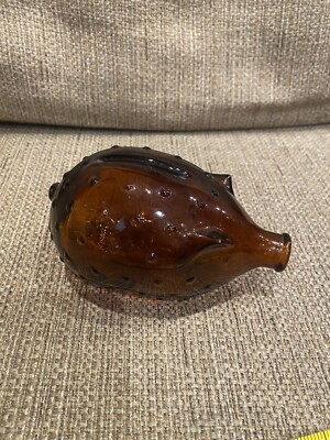 Vintage Brown Hobnail Piggy Bank - Holmegaard Jacob E Bang Scandinavian