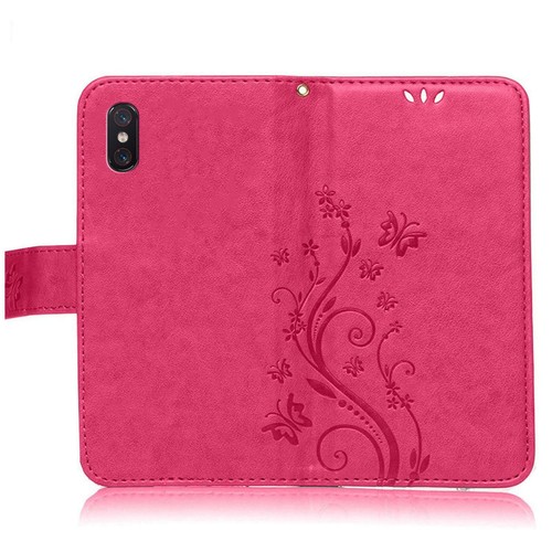 Handy Tasche für Xiaomi Mi 8 / Mi 8 Pro Schutz Hülle Blumen Flip Case Cover Etui - 第 4/6 張圖片