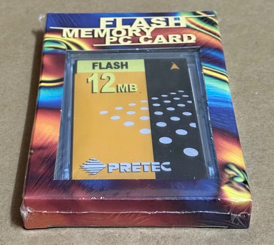 Pretec 12 MB Flash Memory PC Card Rare New Sealed Collectible Flash Card - Image 4 of 4