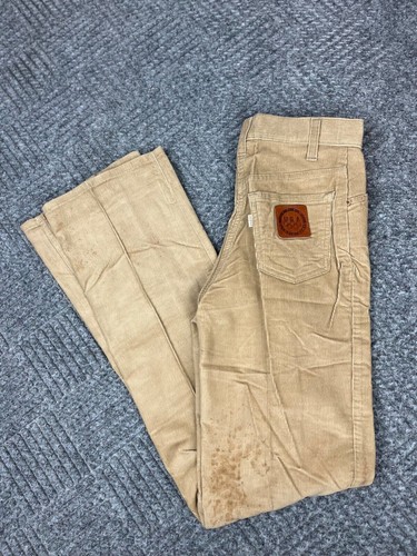 Vintage 1980 Olympics Levi's Corduroy Jeans Women's Size 25x33 Beige NOS