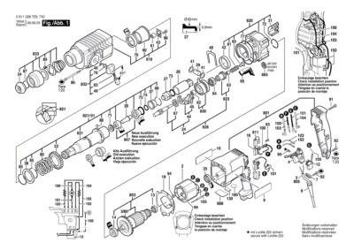 Bosch Ersatzteile für GBH 2-24 DSR Bohrhammer