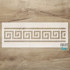 Greek Key border stencil / Wall Furniture Edge Classic Ornate Meander Motifs