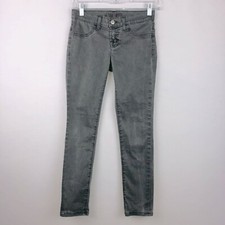 J Brand Jeans Womens Gray Skinny Ankle Crop In Color Vin Black 24
