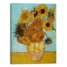 Large Canvas Print Van Gogh Paintings Repro Sunflower Home Decor Wall Art 