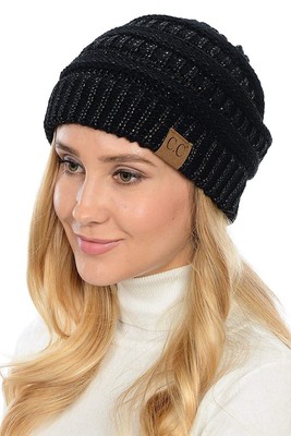 cc thick cable knit beanie