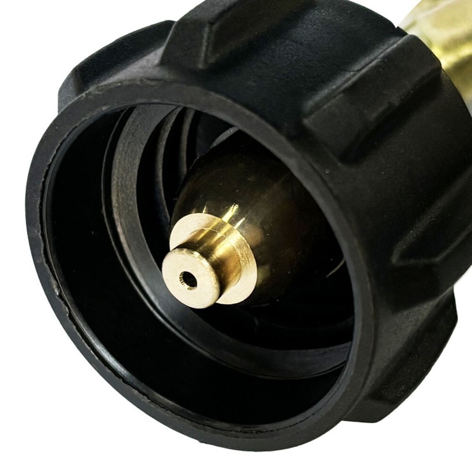 Propan Tankadapter Mit Leckage-Erkennung - Farbcodierte Anzeige Für 20-40 Lb Tanks