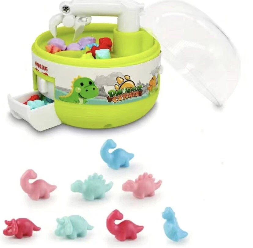 mini dinosaur claw machine toy for kids desk secret santa gift fun