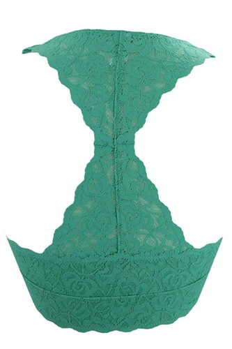 Floral Lace Raceback Soft Bra with Mesh Lined BRALETTE Sexy Lace Top - Picture 18 of 33