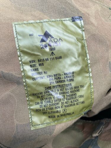 NEW Australian Army DPCU Auscam Tank Suit Trousers - ADA 1999 - 86S / 33" - Picture 5 of 5