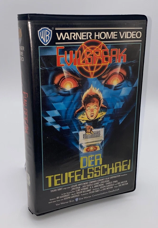 VHS EVILSPEAK – Der Teufelsschrei Warner Home Video Kult Horror RAR 80er - Bild 4 von 4